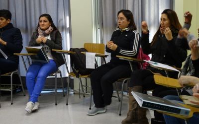 Participantes del Curso de Lenguaje de Señas